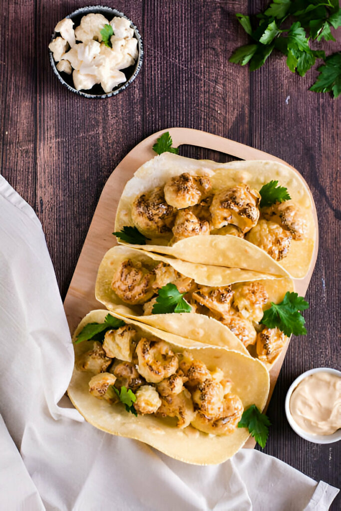 Lemons Roasted Cauliflower Tacos Recipe