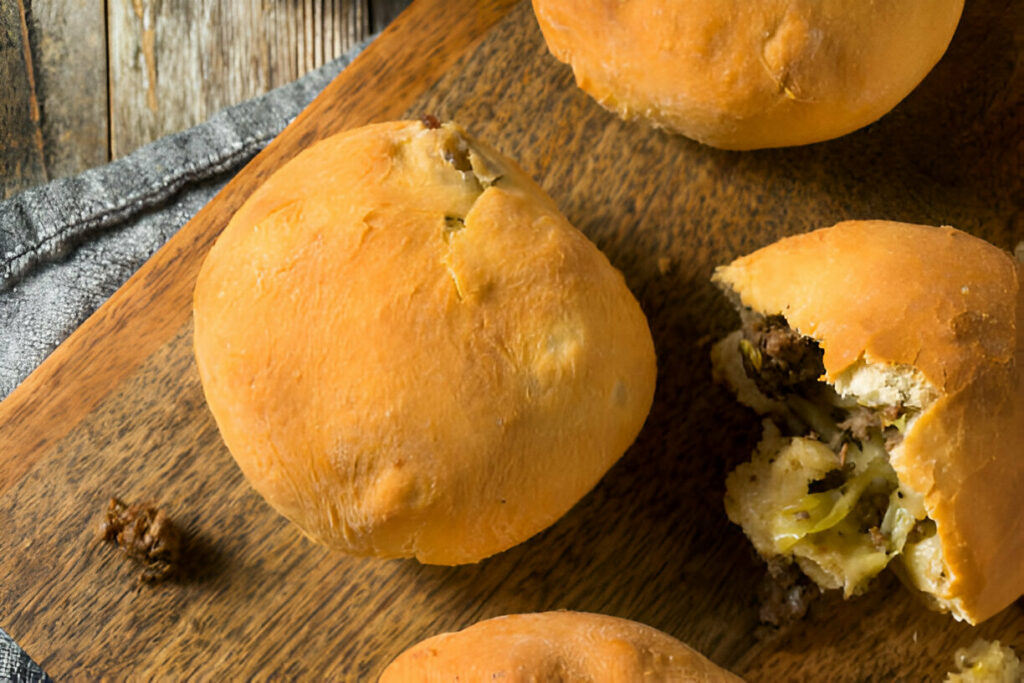 Bierocks with Rhodes Rolls Recipe