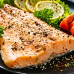 Baked Salmon with Lemon and Fresh Vegetables Recipe