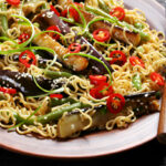 Eggplant and Noodle Salad Recipe