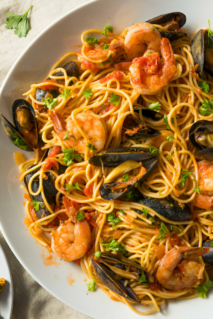 Shrimp and Mussels Pasta Recipe