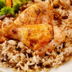 Chicken Legs with Mushroom Rice Recipe