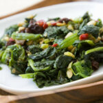 Escarole with Raisins and Pine Nuts Recipe