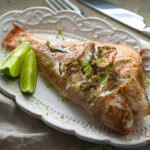 Baked Sea Bass with Herbs and Lime Recipe