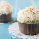 Almond Cupcakes with Coconut Buttercream Frosting Recipe