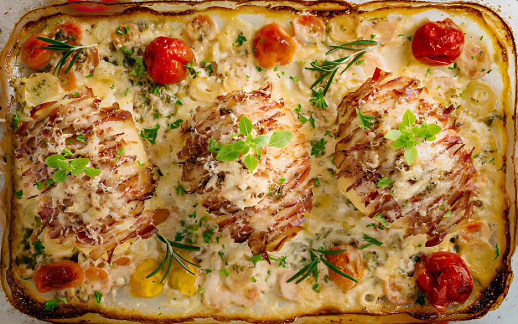 Hasselback Potato Bake Recipe