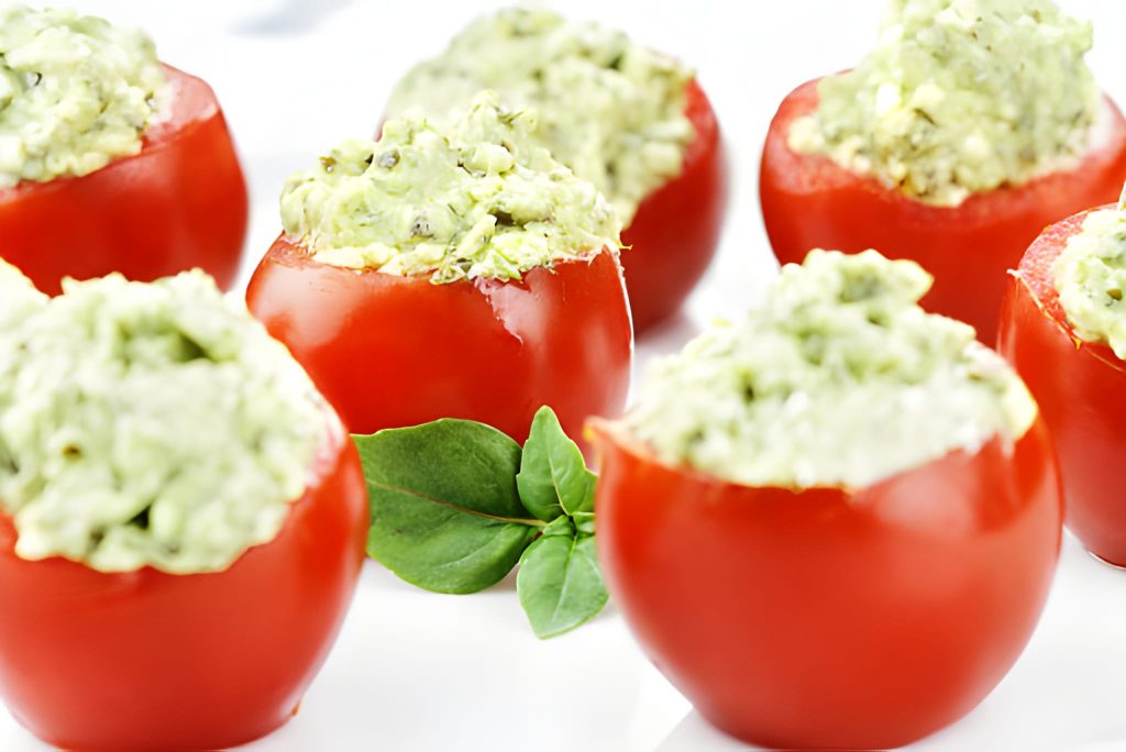 Guacamole Stuffed Tomatoes Recipe