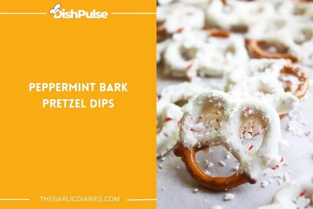 Peppermint Bark Pretzel Dips