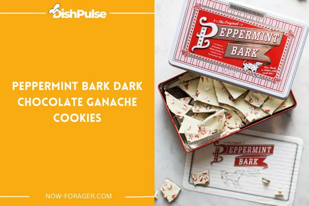 Peppermint Bark Dark Chocolate Ganache Cookies