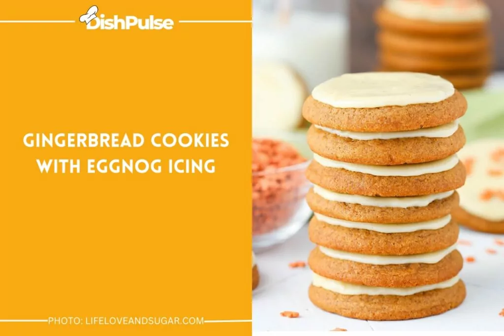 Gingerbread Cookies with Eggnog Icing