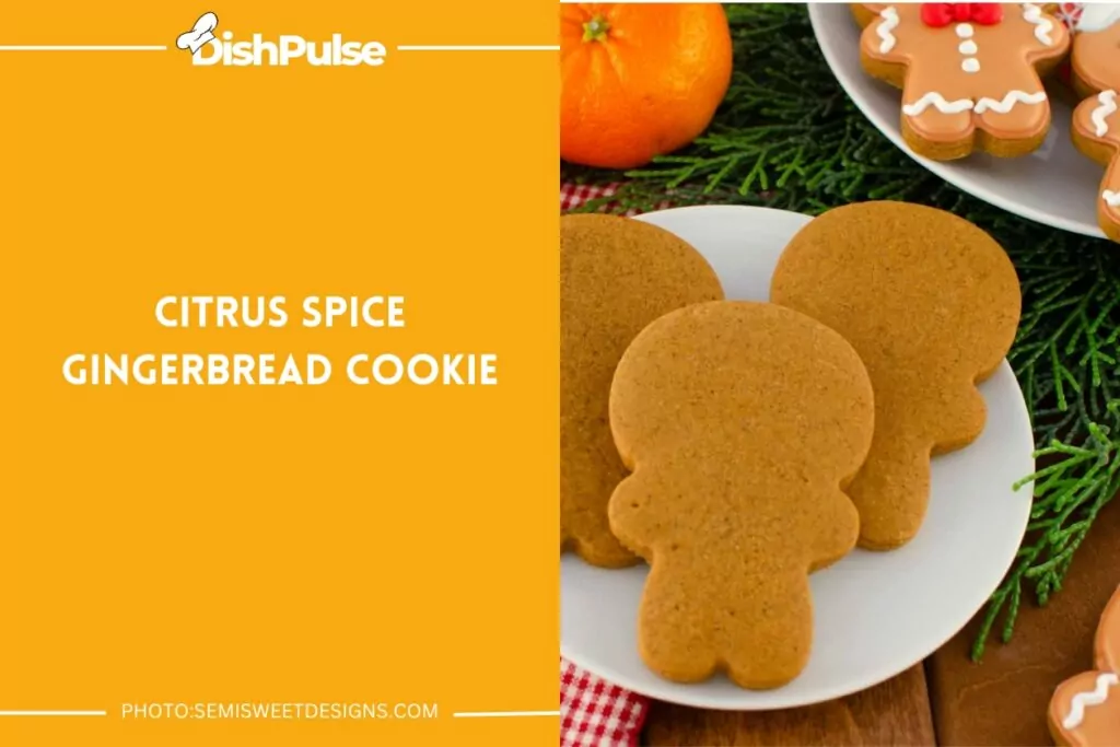 Citrus Spice Gingerbread Cookie