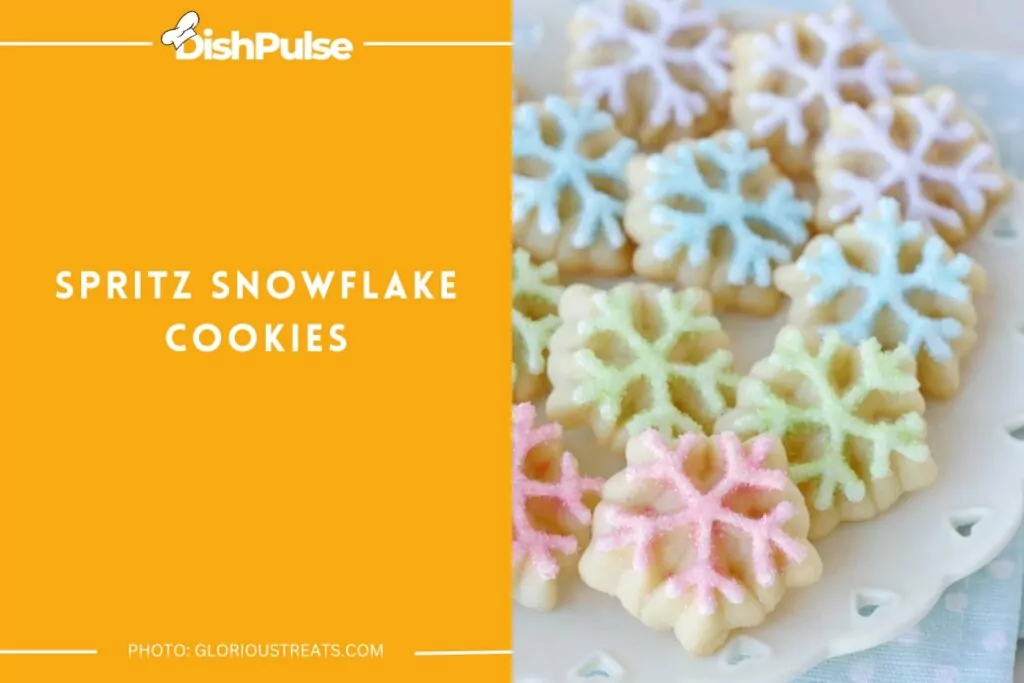 Spritz Snowflake Cookies