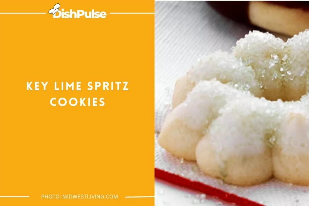 Key Lime Spritz Cookies