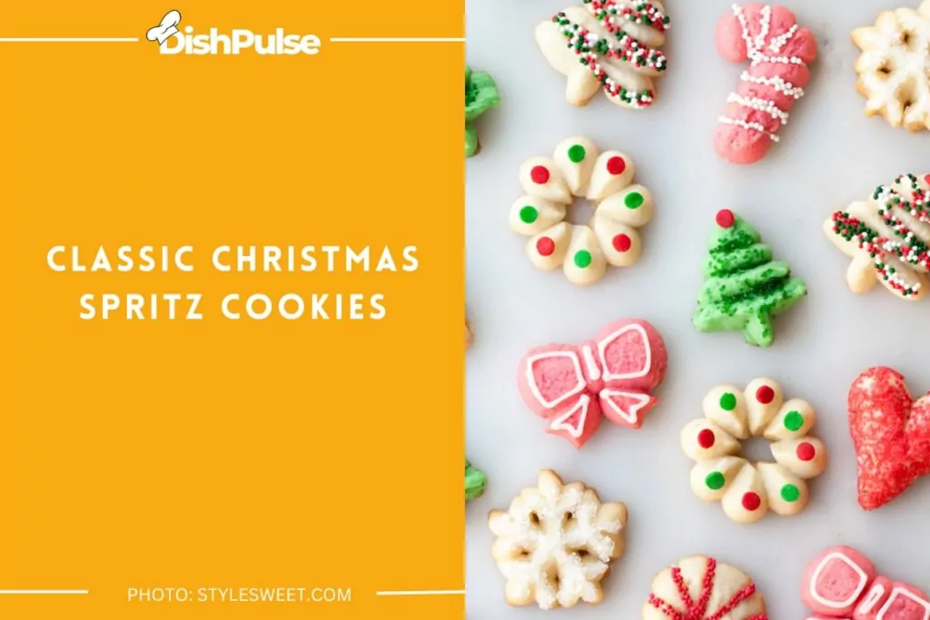 Classic Christmas Spritz Cookies