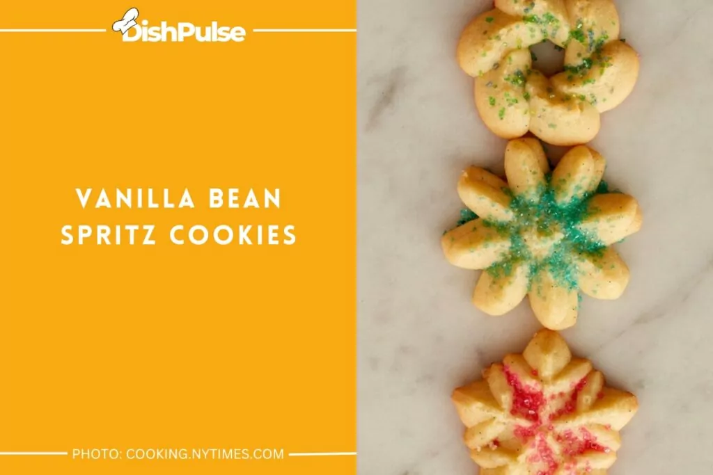 Vanilla Bean Spritz Cookies