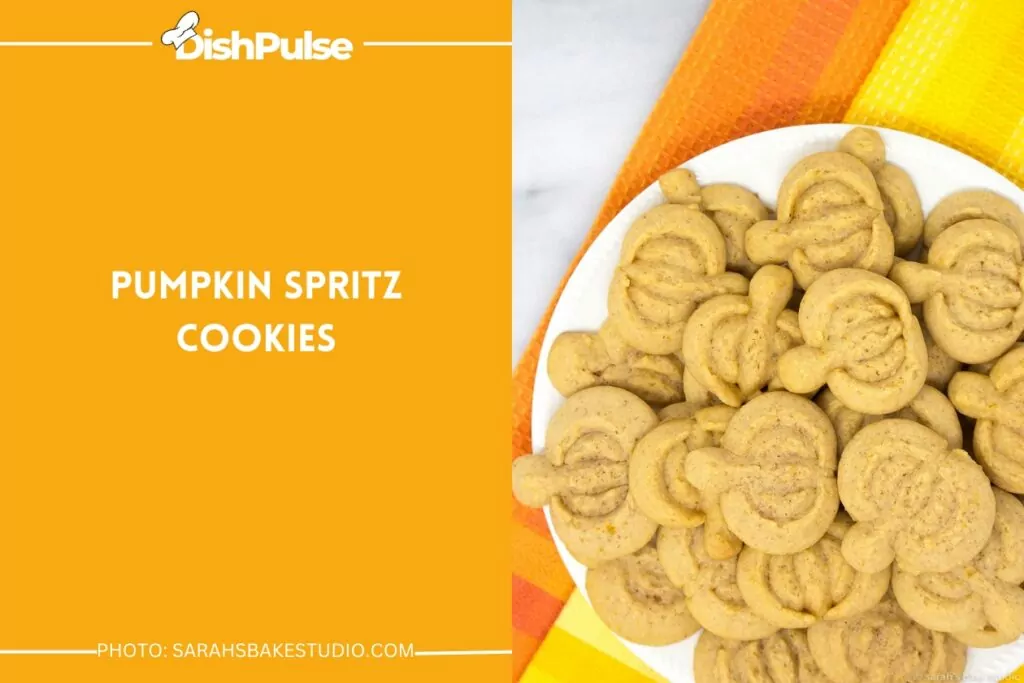 Pumpkin Spritz Cookies
