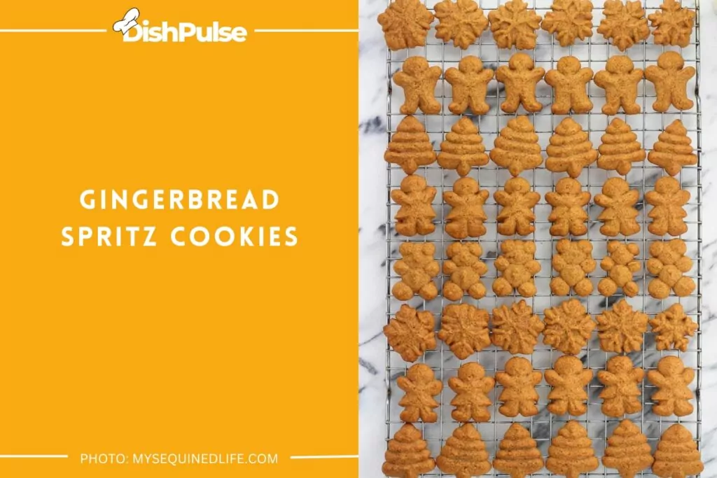 Gingerbread Spritz Cookies
