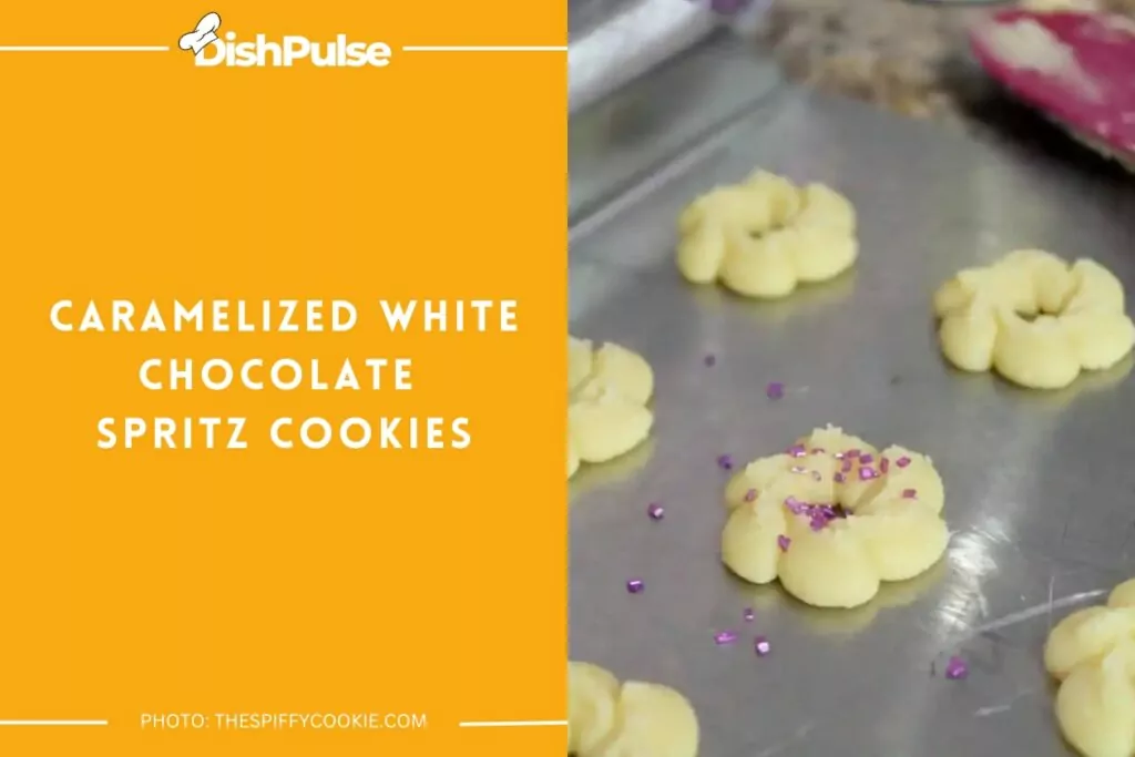 Caramelized White Chocolate Spritz Cookies