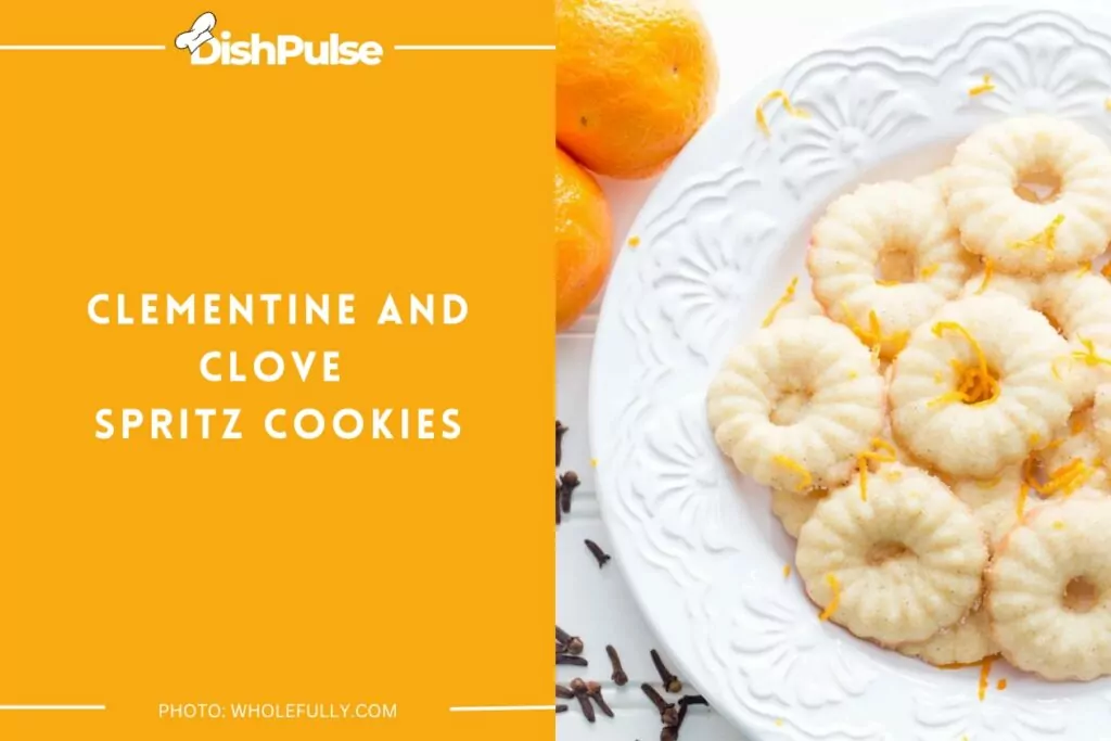 Clementine and Clove Spritz Cookies