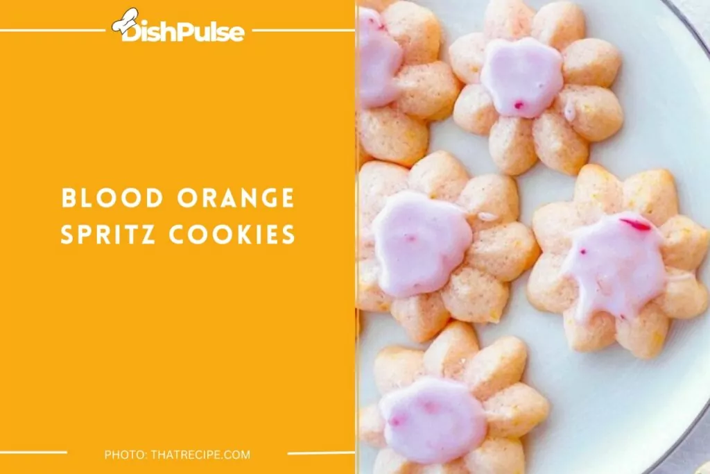 Blood Orange Spritz Cookies