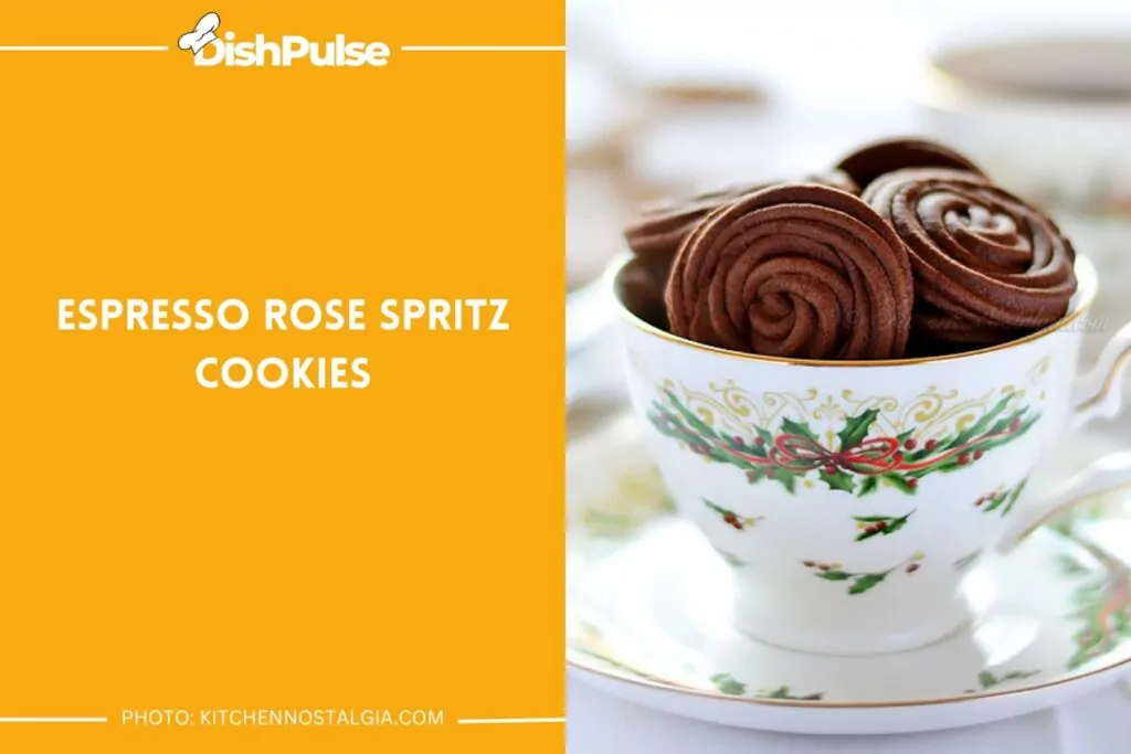 Espresso Rose Spritz Cookies