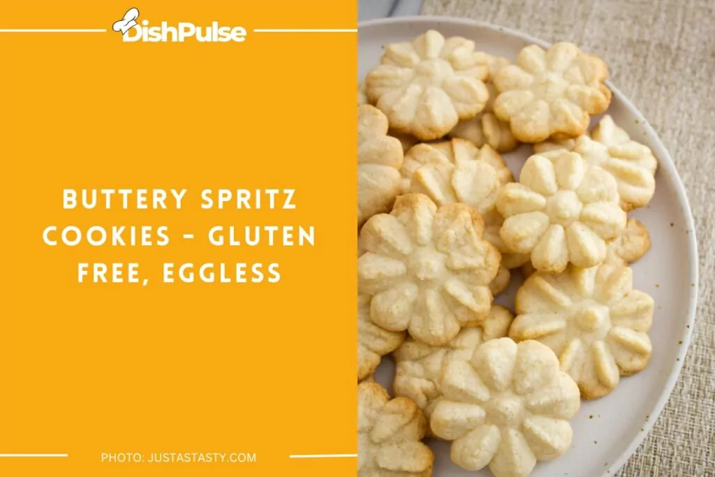 Buttery Spritz Cookies - Gluten Free, Eggless