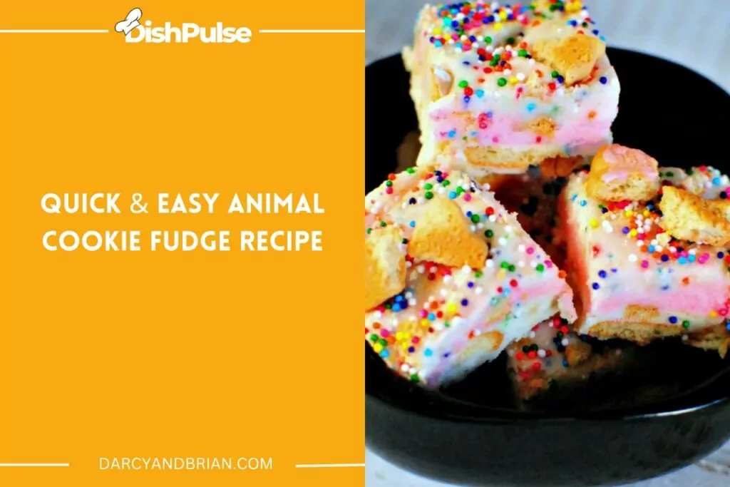Quick & Easy Animal Cookie Fudge Recipe