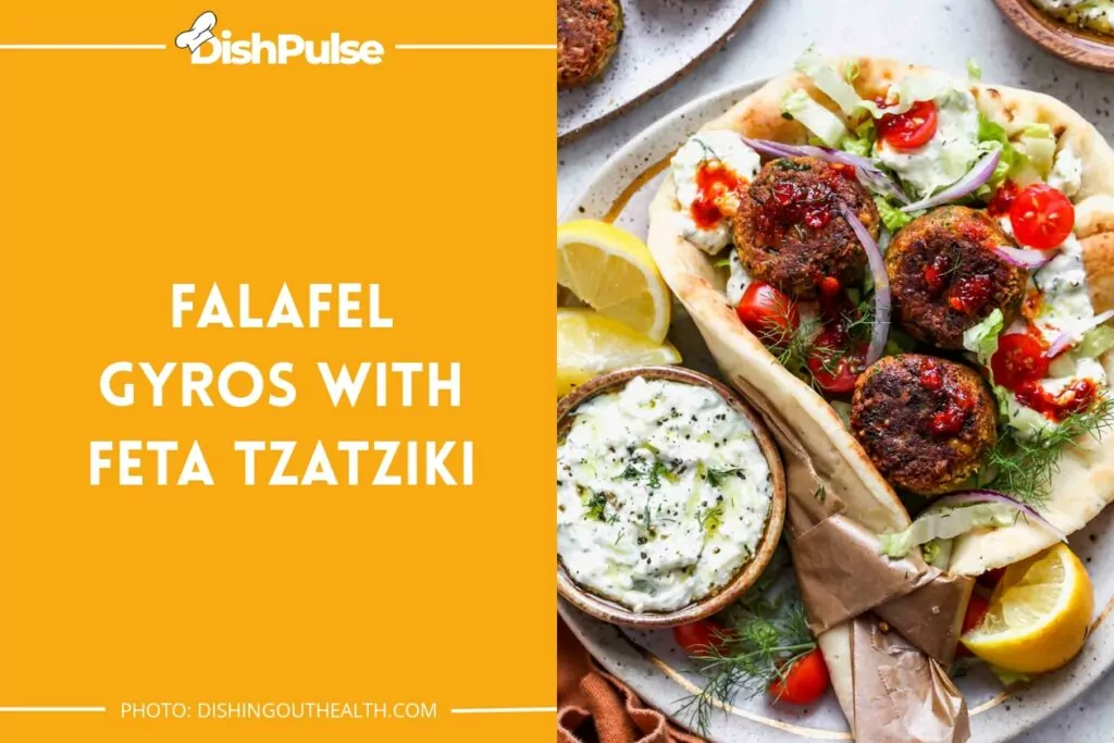 Falafel Gyros with Feta Tzatziki