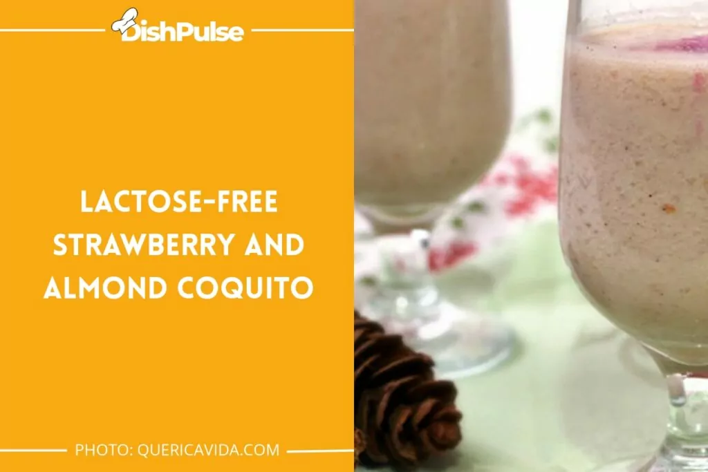 19. Lactose-Free Strawberry and Almond Coquito