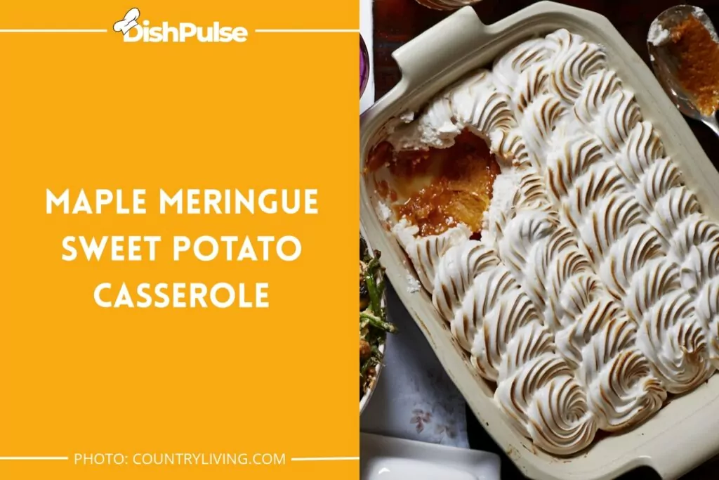 Maple Meringue Sweet Potato Casserole
