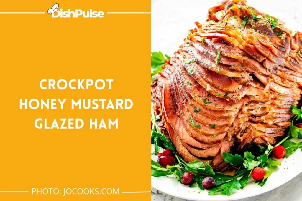 Crockpot Honey Mustard Glazed Ham