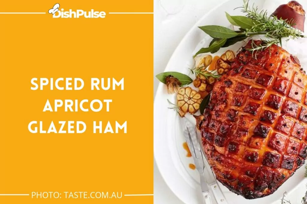 Spiced Rum Apricot Glazed Ham