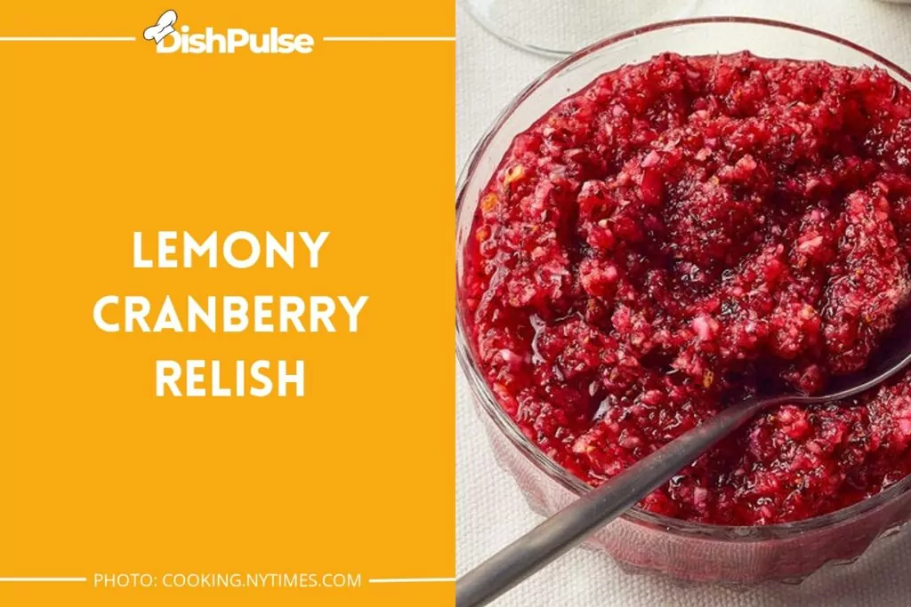 Lemony Cranberry Relish