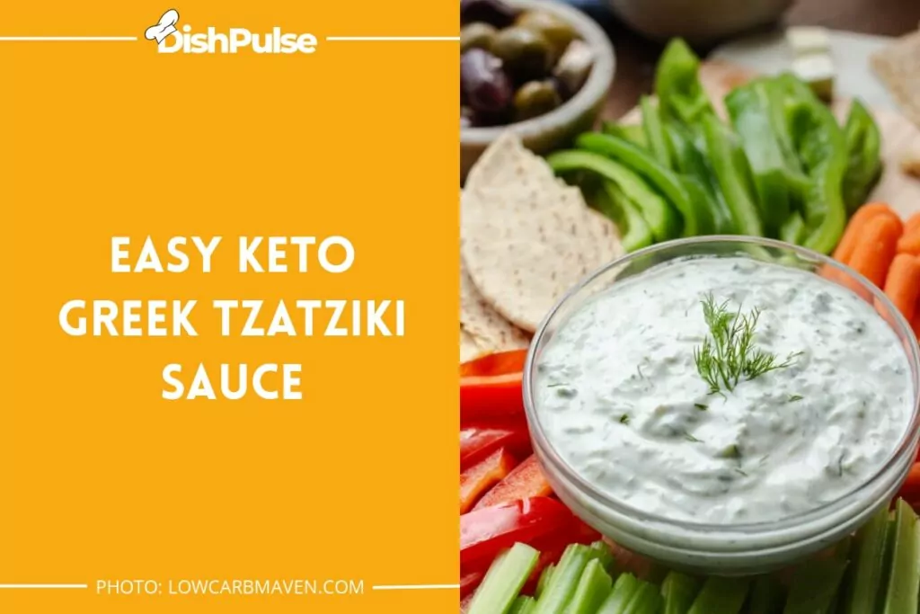 Easy Keto Greek Tzatziki Sauce