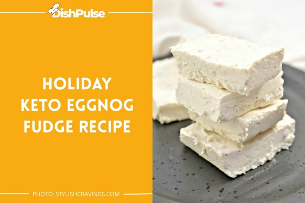 Holiday Keto Eggnog Fudge Recipe