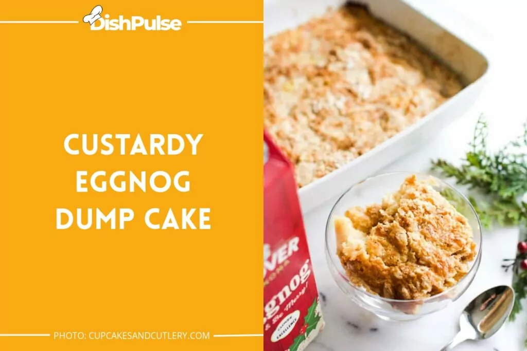 Custardy Eggnog Dump Cake