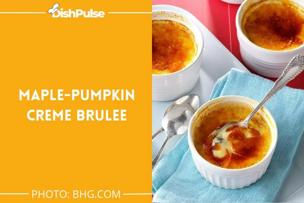 Maple-Pumpkin Creme Brulee