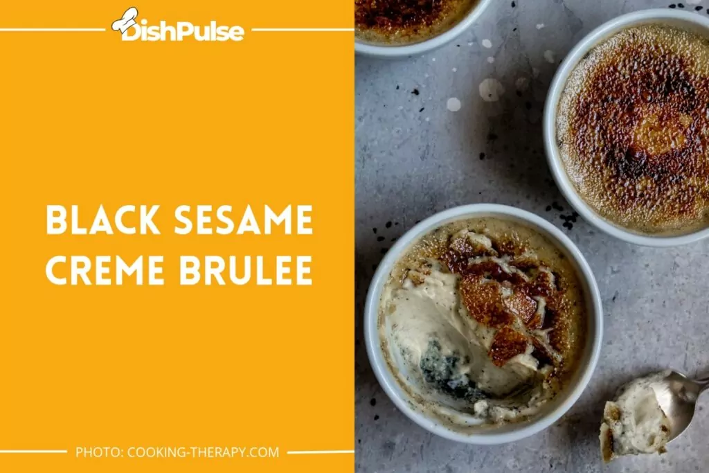 Black Sesame Creme Brulee