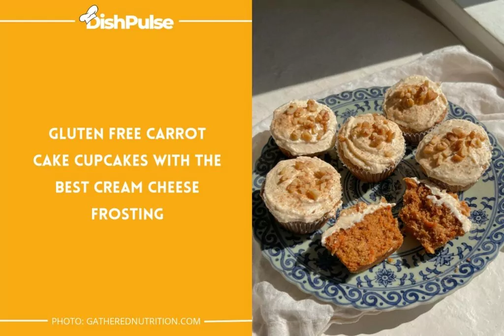 Gluten-Free Carrot Cake Cupcakes with the Best Cream Cheese Frosting