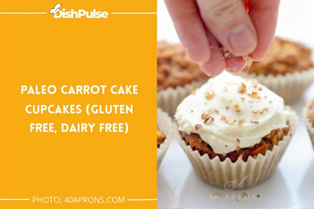 Paleo Carrot Cake Cupcakes (Gluten Free, Dairy Free)