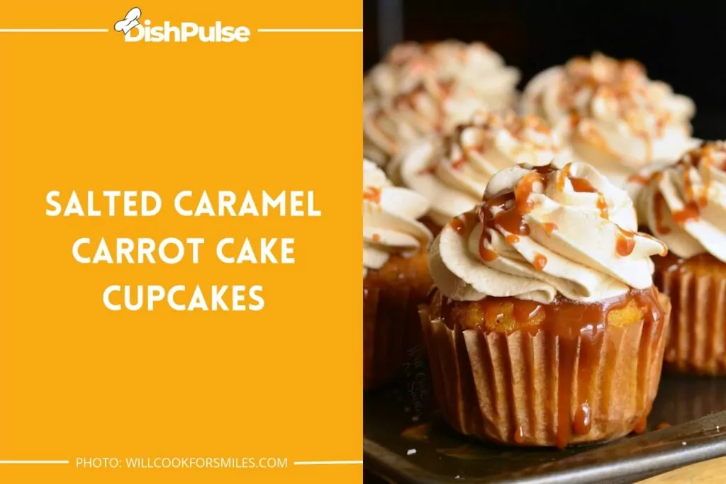 Salted Caramel Carrot Cake Cupcakes