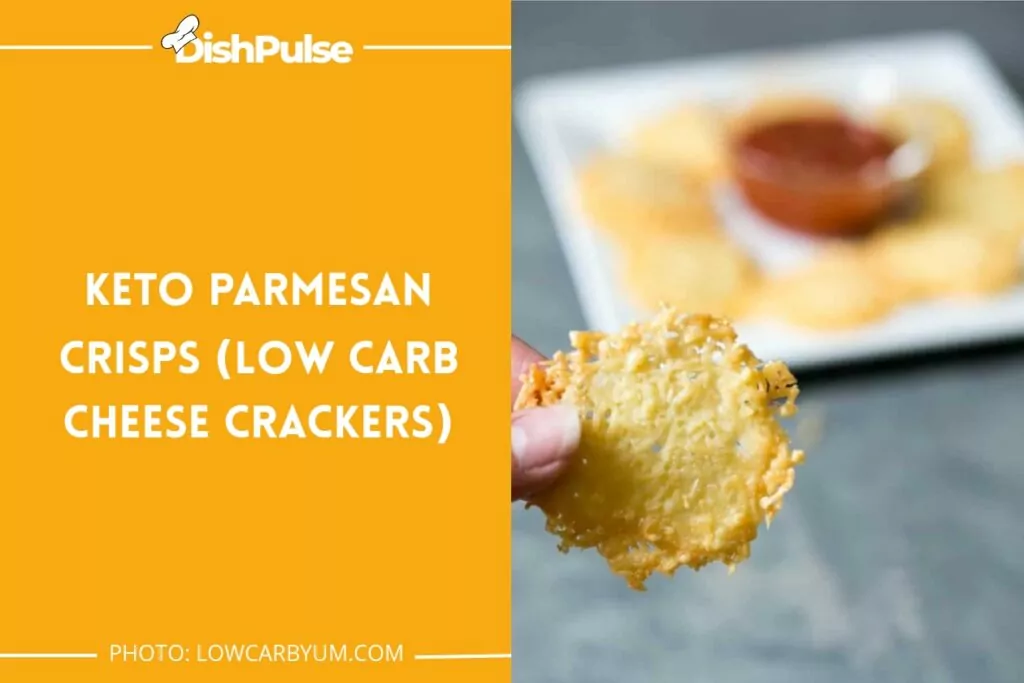 Keto Parmesan Crisps (Low Carb Cheese Crackers)
