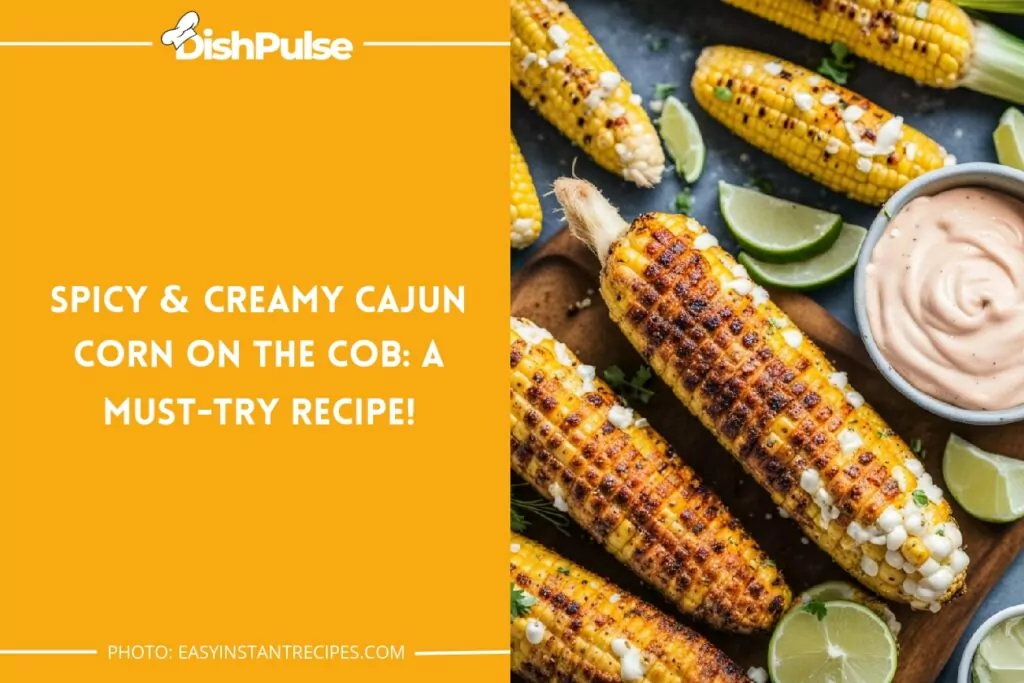 Spicy & Creamy Cajun Corn on the Cob. A Must-Try Recipe!