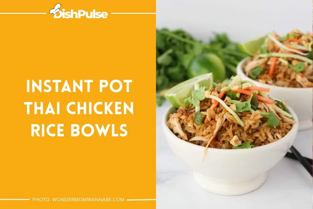 Instant Pot Thai Chicken Rice Bowls
