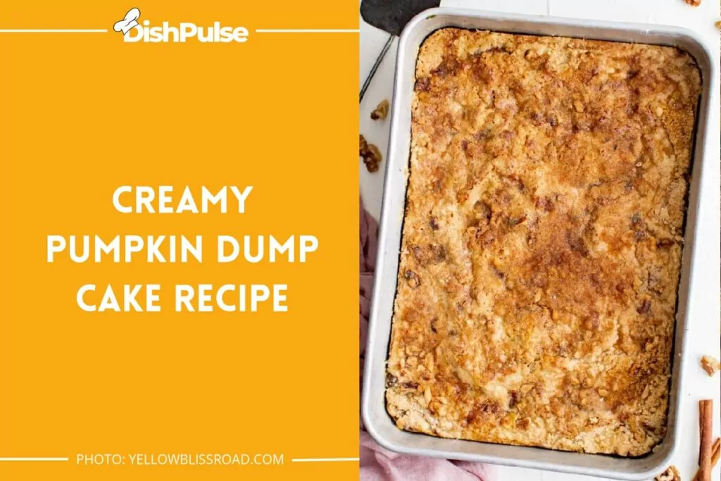 Creamy Pumpkin Dump Cake Recipe