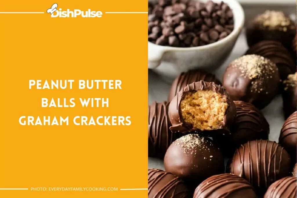 Peanut Butter Balls with Graham Crackers