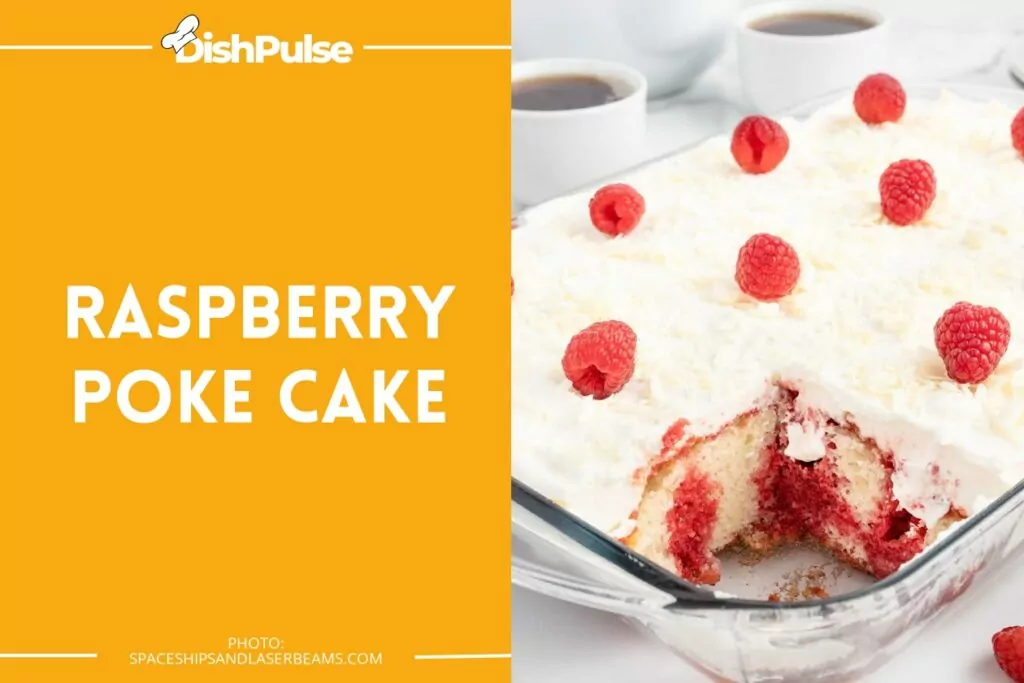 Raspberry Poke Cake