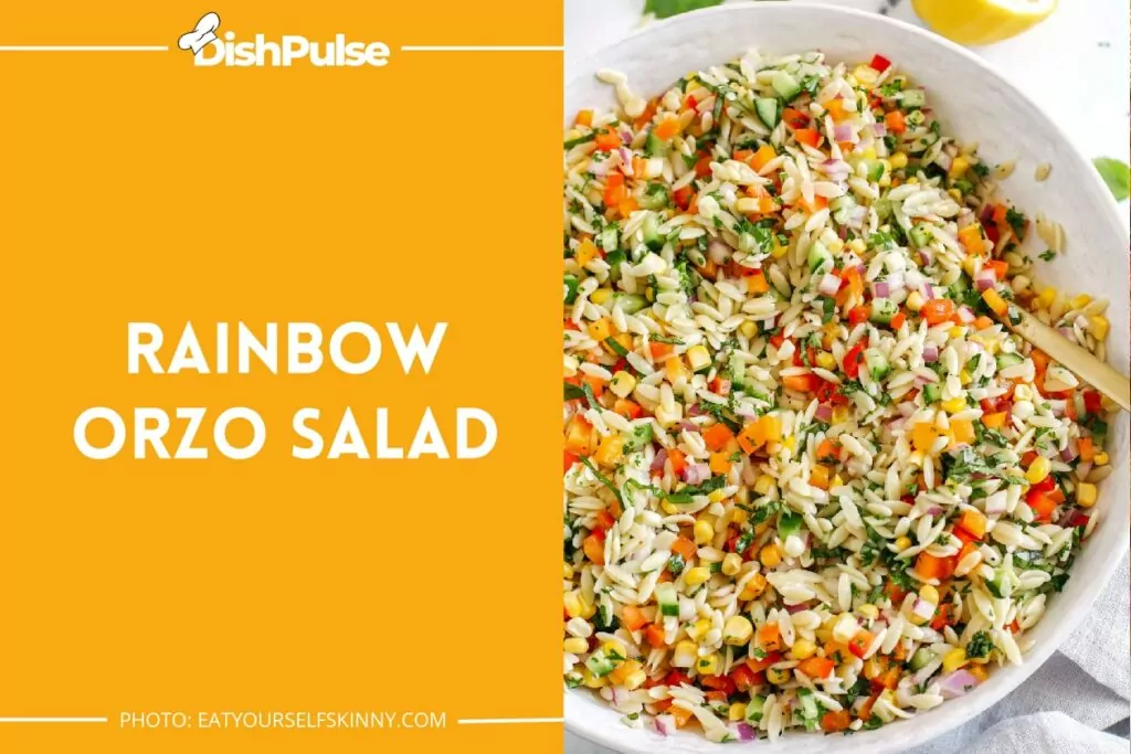 Rainbow Orzo Salad