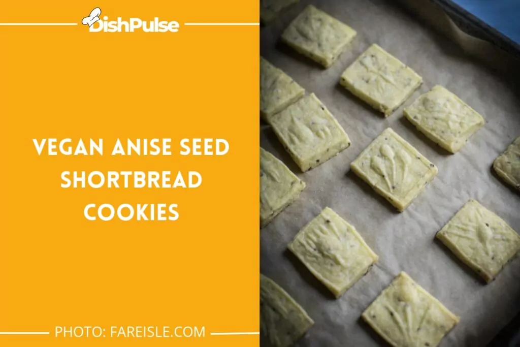 Vegan Anise Seed Shortbread Cookies