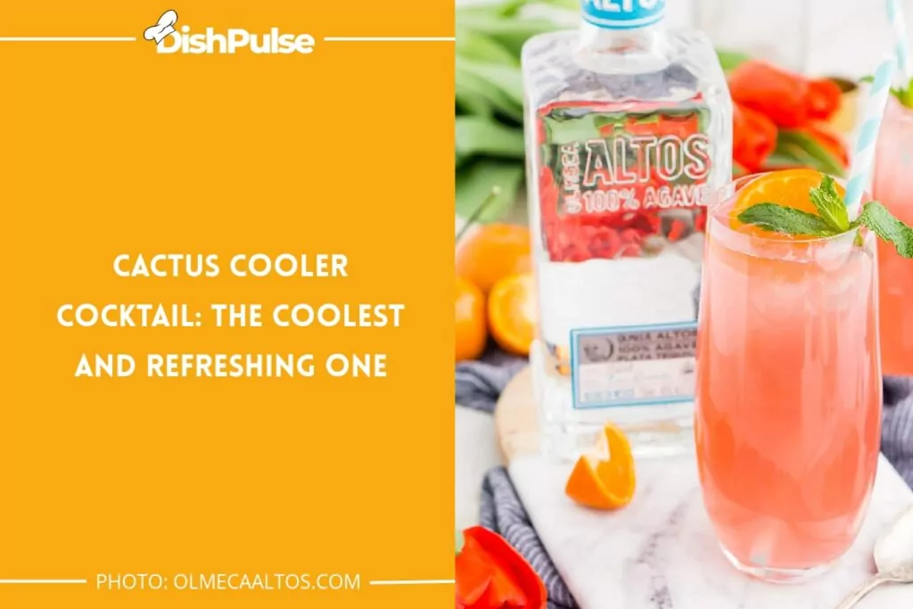 Cactus Cooler Cocktail: The Coolest and Refreshing One